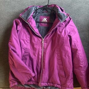 ZeroXposur Women’s Large Plum Insulated Zipper Fleece Lined Jacket